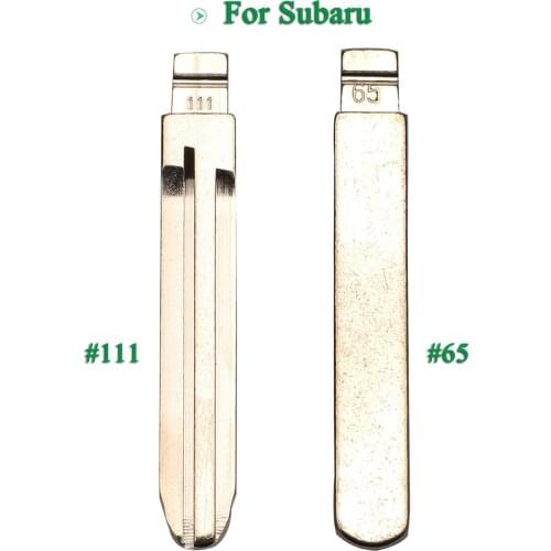 Bilchave 10pcs Flip Remote Key Blade Fob For Subaru XV Legacy Forester B110 Keyway NO. 65 #111 Blank Car Key Blade Replacement