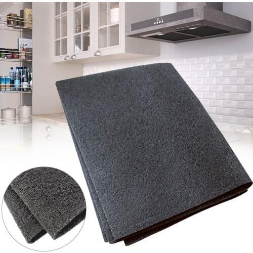 5pcs/set Black Cooker Hood Extractor Activated Carbon Filter Cotton For Smoke Exhaust Ventilator Home Kitchen Range Hood Parts