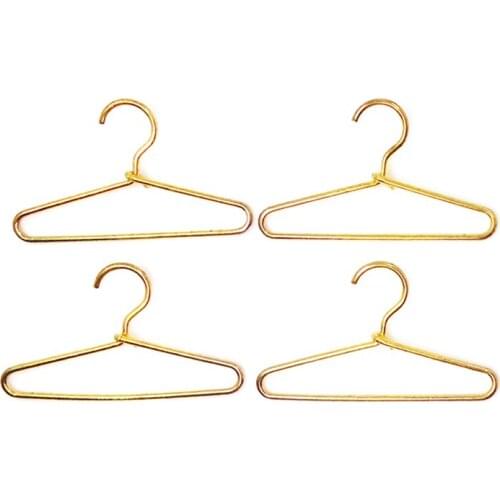 G07-X214 children baby gift Toy 1:12 Dollhouse mini Furniture Miniature rement Doll accessories Metal hanger 4pcs/set