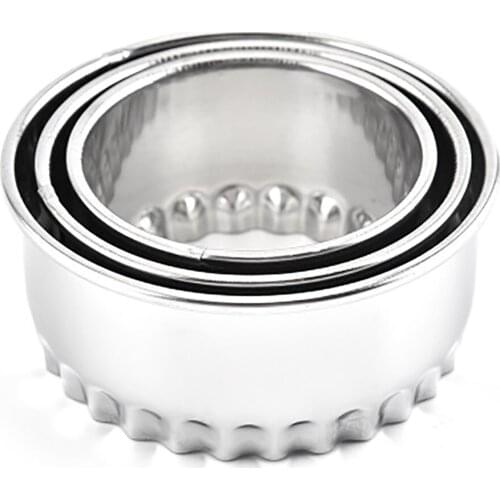 Tool Cookie Molds Biscuit Dumpling Printing Mould 5Pcs/Set Crinkle Square