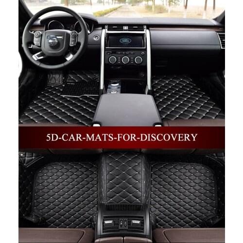 Custom fit Leather Car floor mat carpet for Land Rover Discovery Vogue Velar Evoque Freelander cargo liner flooring