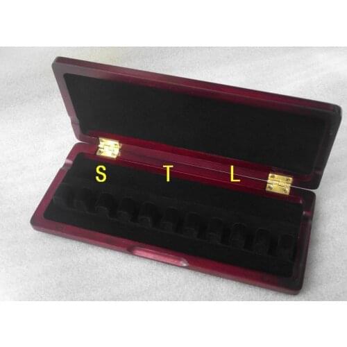 Beautiful Wooden Bassoon reed case hold 10 pcs reeds Strong