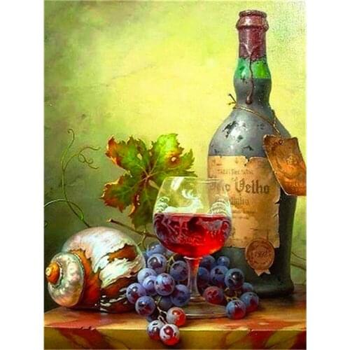 Fruit Kitchen DIY 11CT Embroidery Cross Stitch Kits Craft Needlework Set Cotton Thread Printed Canvas Home Decoration Design