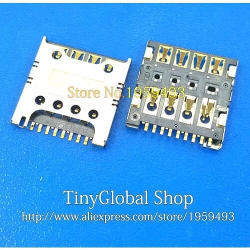 2pcs/lot Coopart New Sim Card Slot Socket Reader Holder Tray for LG F240L/S/K G2 E980 E988 F320 D415 E985t