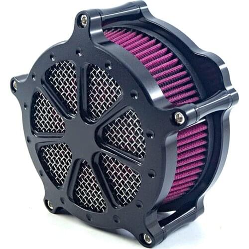 Motorcycle Air Intake System Venturi Filter Cnc Cut Cleaner Kit for Harley Touring Street Glide Touring Road Glide Softail Dyna