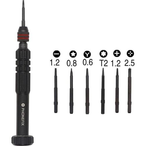 6 IN 1 Screwdriver Set Mobile Screen Repair Kit Pentalobe Torx Screwdriver Opening Repair for iPhone Screen Repair Kit