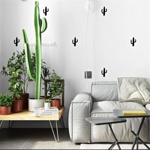 Wellyu Nordic style wallpaper ins modern minimalist geometric cactus living room bedroom TV background wall net red wallpaper