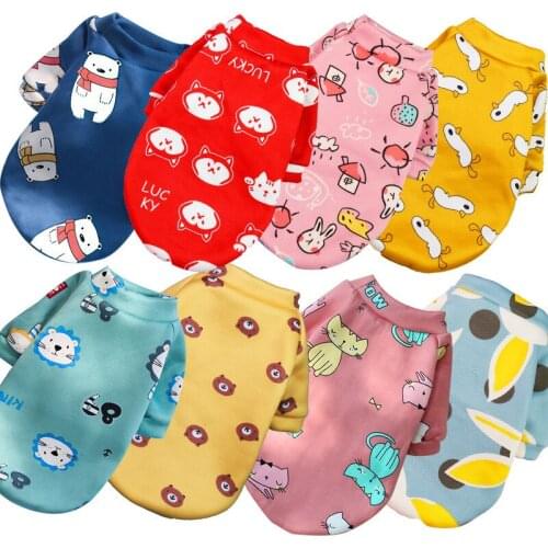 Pet Clothes Animal Printed Two-legged Sweater Dog Hoodie Coat Autumn Winter Soft Pullover for Chihuahua Teddy