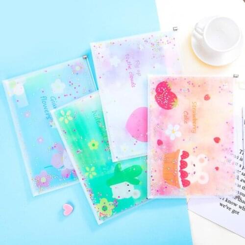 2020 Newest Cute Waterproof Flower Mouse A4/A5 File Folder Document Organizer Holder Desk Stationery Storage Bag 33cm X 24cm