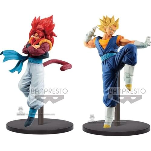 Original Banpresto DBZ FES VOL.11 SSJ Vegetto VS SSJ4 GT Goku Toys Model Figurals Brinquedos Action Figure