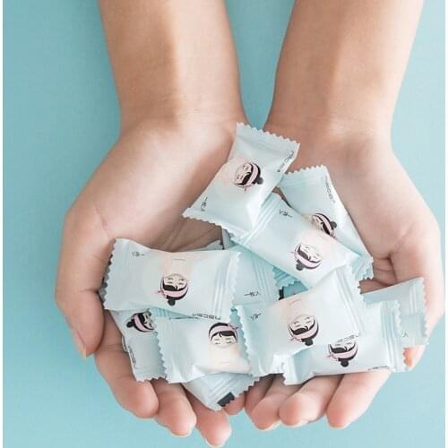 Portable Travel 50pcs Compressed Towel Disposable Face Towel Beauty Cotton Paper Towel Outdoor Hiking Magic Capsules Care Tissue