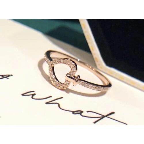 Luxury Heart Ring for Women Engagement Ring Full Paved CZ Stone Silver Color Elegant Simple Female Jewelry Ring Hot Sale