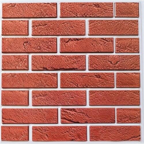 DIY Self Adhensive 3D Brick Wall Stickers Living Room Decor Waterproof Wall Covering Wallpaper For TV Background Kids Room