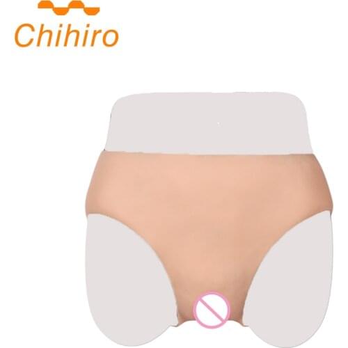 Silicone Realistic Fake Vagina Panties Silicone Hiding Gaff Thong Briefs for Crossdresser Transgender Drag Queen Shemale Cosplay