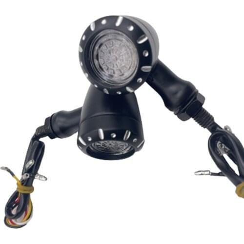 Motorcycle LED Turn Signal Light Brake Running Lamp Flashing Light Blinker for Cafe Racer Sportste Yamaha