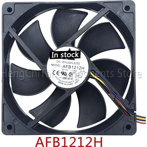 Original 100% working AFB1212H ForDELTA 12025 120mm fan 120x120x25mm DC 12V 0.35A Computer CPU cooling fan