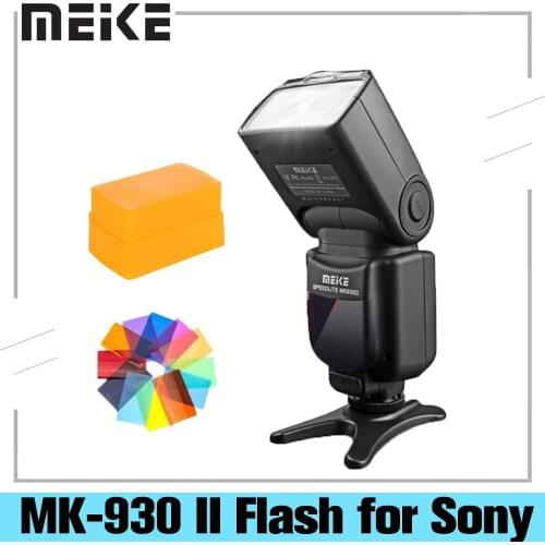 MEIKE MK-930 II Flash Photo Speedlite For Sony DSLR Camera A7 A7R A7S A7 II A7R II A7S II A6300 A6000 Speed Light With Filter