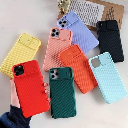 Camera Protection Shockproof Phone Case For iPhone 11 Pro X XR XS Max 7 8 Plus Macaron Solid Color Soft TPU Silicone Back Cover