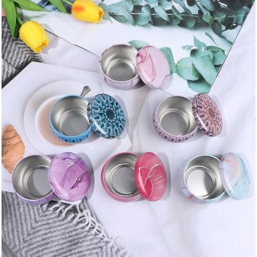 1PC 4.1×6.2CM Candle Tin Jars DIY Candle Making Kit Holder Storage Case For Dry Spices Sweets Metal Box