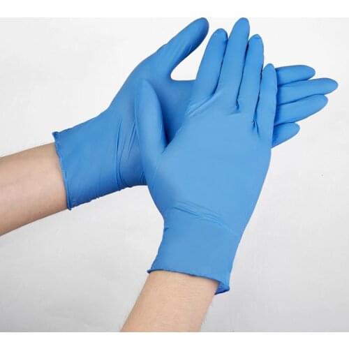 100 Pieces PVC Gloves Thickened Leak-proof Beauty Care Gloves Clean Universal Multifunctional Disposable Working Gloves Kitchen