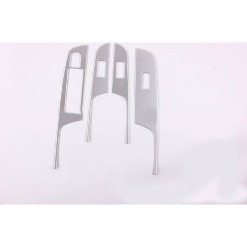 ABS Matte 4pcs Inner Window Switch Control Button Panel Trim For Suzuki Swift Hatchback 2018-2019 (Only Fit For Left Hand Drive)