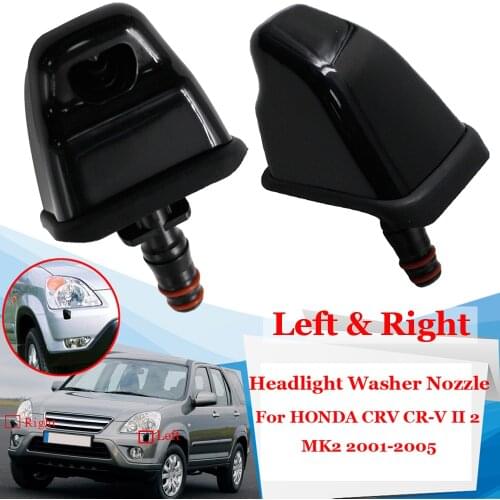 5.8*5.3*9cm Black Plastic Headlight Sprayer Nozzles suitable for HONDA CRV CR-V II 2 MK2 2001-2005 76885-SCA-S01 76885-SCA-S01