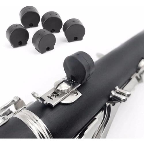 5pcs Rubber Clarinet Finger Cushions Thumb Rest Woodwind Instruments Accessories