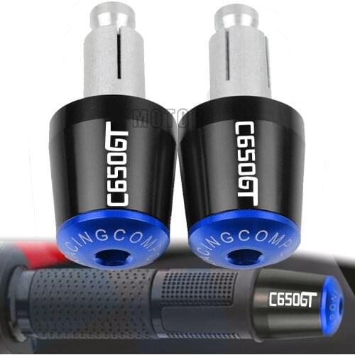 7/8"22MM Motor scooter CNC Hand Bar End Handlebar Handle Grips Cap For BMW C650GT 2011 2012 2013 2014 2015 2016 2017 2018 2019
