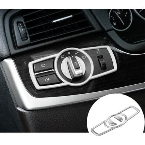ABS Inner Head Light Switch Button Cover Trim For BMW X3 F25 2011-2017 Car accesories interior Car decoration