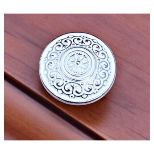 White Silver Dresser Knob Drawer Pulls Handles Cabinet Pulls Knob Kitchen Cupboard Knobs Bathroom Hardware Metal Handles