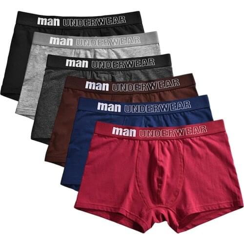 High Quality Men Boxers Short Boy 3PCS/Set Combed Cotton Breathable Male Underwear Mens Bodysuit Underpants S-3XL Vetement Homme