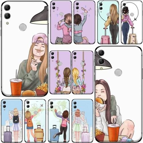 Girls Bff Best Friends Forever Phone Case Shell Cover Coque Fundas For Huawei Honor 7C 7A 8X 8A 9 10 10i Lite 20 NOVA 3i 3e