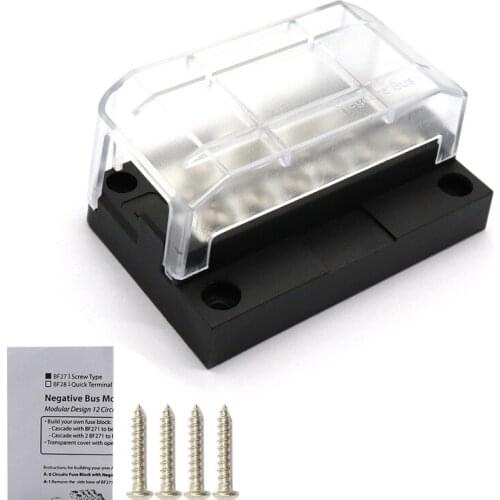 DC12V-32V Universally Waterroof Fuse Box Block Screw Terminal Block Fuses Line Terminal For Car RV Bus Truck Coaches Boat Yacht