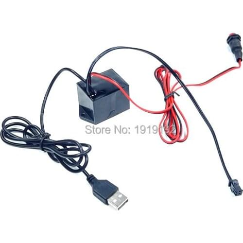 DC5V USB EL wire inverter for loading EL wire and EL strip with toys/craft Wedding party decoration powered by Mobile battery