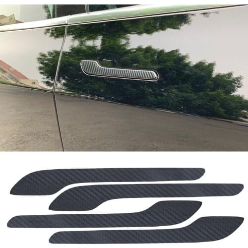 Decorative Protector Decals Car-styling Anti-scratch Door Handle Wrap 4 Pieces/Set Car Door Handle Sticker For Tesla Model 3