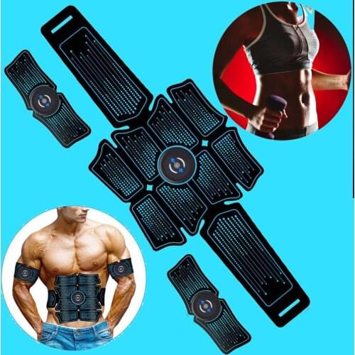 Home Gym EMS Trainer Muscle Stimulator Massage Abdominal Electrostimulation Body Abdomen Hip Trainer Toner Fitness Equipment