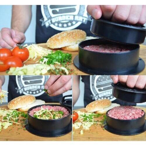Food GradeJuicy Hamburgers Meat Maker Grill BBQ Patty Stuffed Burger Press Grinder Machine Kitchen Tool