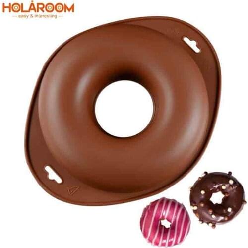Donuts Shape Fondant Dessert Pastry Decoration Making Tool Silicone Chocolate Cake Mold Practical Kitchen DIY Cake Baking Mould