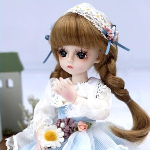 30CM 1/6 BJD Doll 18 Ball Joints SD Dolls With Full Outfits Dress Makeup Shoes DIY Dress UP Toys Doll Set For Girls Collection