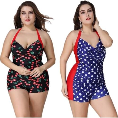 Swimsuit 2020 New Sexy One Piece Swim Suit Fused Women Large Size Ruffles Swimwear Tummy Control Floral Print Bathing Suits Maio