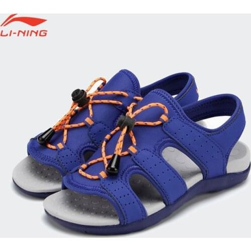 Li Ning Childrens Shoes Sandals lining Boys And Girls' Antiskid Wear-resistant Casual Breathable Comfortable Beach ShoesALUJ017
