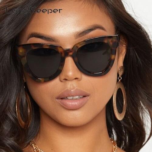 2021 Cute Sexy Ladies Cat Eye Sunglasses Women Vintage Brand Sun Glasses For Female Leopard Glasses UV400 Zonnebril Dames