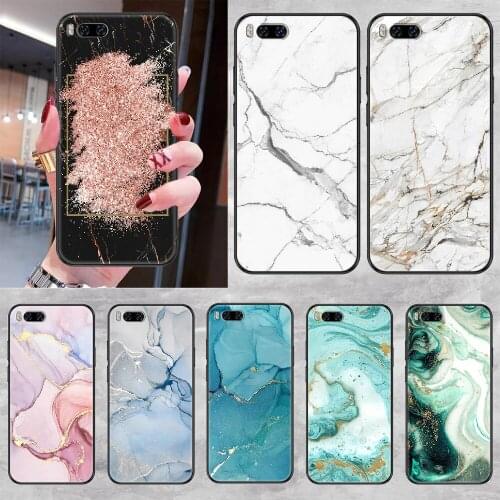 Marbling Phone case For Xiaomi Mi Max Note 3 A2 A3 8 9 9T 10 Lite Pro Ultra black tpu shell trend prime luxury Etui soft hoesjes