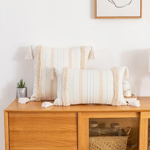 Macrame Pillowcase Modern Minimalist Nordic Boho Decor Cushion Cover Cojines Decorativos Para Sofa Linen Pillow Cover Farmhouse