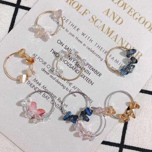 New style 30pcs/lot triangle glass beads decoration geometry rounds shape copper charms diy jewelry earring/garment accessory