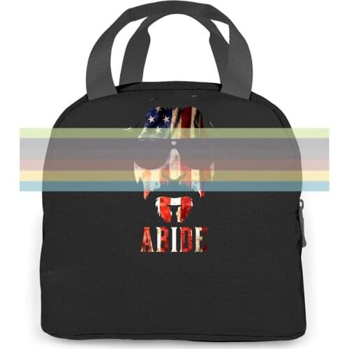 Eightin Lebowski The Big Lebowski The Dude Black women men Portable insulated lunch bag adult
