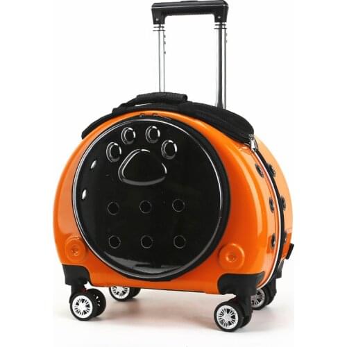Portable Transparent Cat Bag Trolley Case Multifunctional Pet Backpack Pet Aviation Bubble Box Dog Bag Pet Accessories Dogs