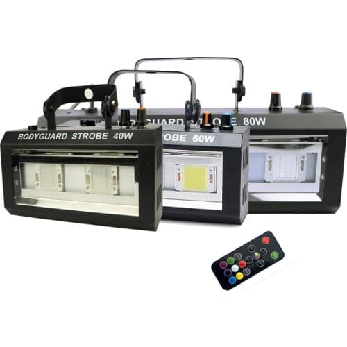RGBW LED Strobe Stage Lights 40W 60W 80W Disco DJ Flashing lamp sound remote control for KTV Party Lighting Christmas Decoration
