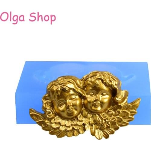 RYL008 OlgaShop Sugarcraft double Angle silicone mold fondant mold cake decorating tools chocolate gumpaste mold