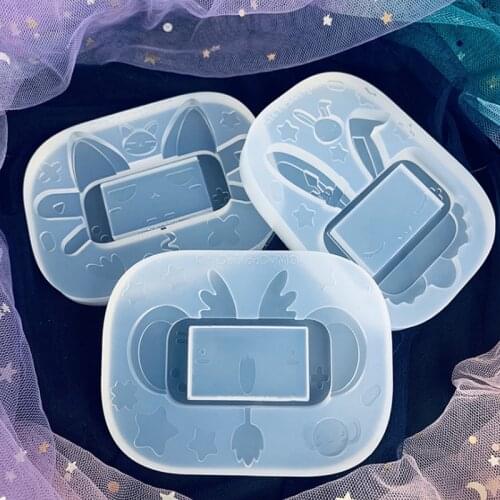 Diy Bunny Phone Shaped Shaker Silicone Mold Jewelry Fillings Pendant Charms Handmade Game Machine Cat Epoxy Resin Mould Craft